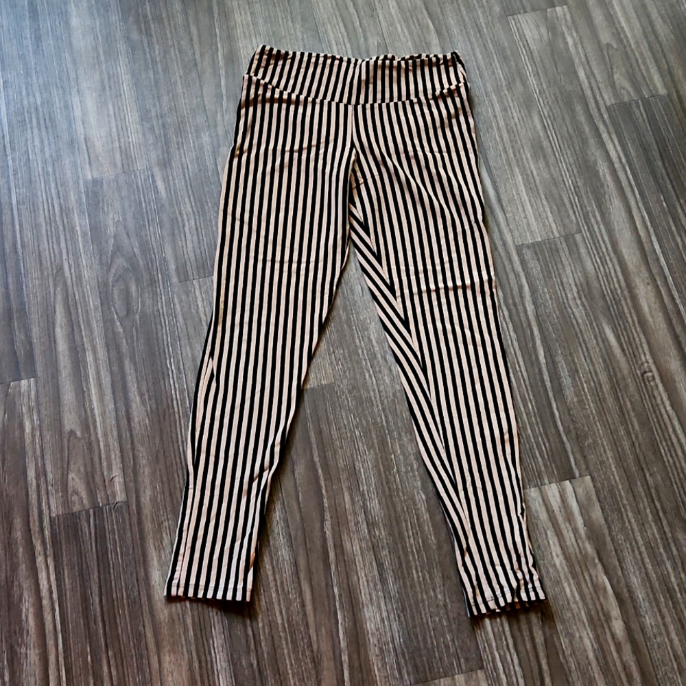 🖤striped leggings